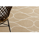FLAT 49379265 Tapete Sisal Gotas - cor bege palha natural, barbante
