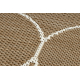 FLAT 49379265 Tapete Sisal Gotas - cor bege palha natural, barbante