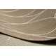 FLAT 49379265 Tapete Sisal Gotas - cor bege palha natural, barbante