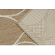 FLAT 49379265 Tapete Sisal Gotas - cor bege palha natural, barbante