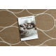 FLAT 49379265 Tapete Sisal Gotas - cor bege palha natural, barbante