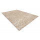 FLAT 48955265 Sisalteppich Geometrisch - naturbeige Strohfarbe, Kordel