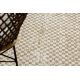 FLAT 48955265 Sisal carpet Geometric - natural beige straw color, string