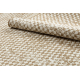 FLAT 48955265 Sisalteppich Geometrisch - naturbeige Strohfarbe, Kordel