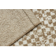FLAT 48955265 Sisalteppich Geometrisch - naturbeige Strohfarbe, Kordel