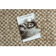 FLAT 48955265 Sisal carpet Geometric - natural beige straw color, string