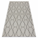 Килим SIZAL FLAT 49379960 Капки кремаво / черно