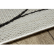 Covor sisal Flat 49379960 Picături crem / negru