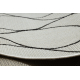Carpet SISAL FLAT 49379960 Drops cream / black
