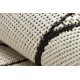 Carpet SISAL FLAT 49379960 Drops cream / black