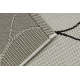Covor sisal Flat 49379960 Picături crem / negru