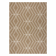 FLAT 48956265 Sisal carpet Geometric - natural beige straw color, string
