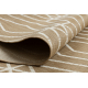 FLAT 48956265 Sisal carpet Geometric - natural beige straw color, string
