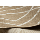 FLAT 48956265 Sisal carpet Geometric - natural beige straw color, string