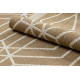 FLAT 48956265 Sisal carpet Geometric - natural beige straw color, string