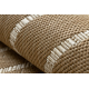 FLAT 48956265 Sisal carpet Geometric - natural beige straw color, string
