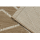 FLAT 48956265 Sisal carpet Geometric - natural beige straw color, string