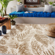 FLAT 48977256 Sisalteppich Palmenblätter - naturbeige Strohfarbe, Kordel