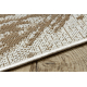 FLAT 48977256 Tapis sisal Feuilles de palmier - couleur paille beige naturel, ficelle