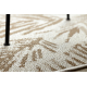 FLAT 48977256 Sisal carpet Palm leaves - natural beige straw color, string