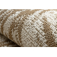 FLAT 48977256 Tapis sisal Feuilles de palmier - couleur paille beige naturel, ficelle