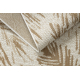FLAT 48977256 Tapis sisal Feuilles de palmier - couleur paille beige naturel, ficelle
