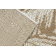 FLAT 48977256 Sisalteppich Palmenblätter - naturbeige Strohfarbe, Kordel