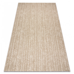 FLAT 48964265 Sisal tapijt Chevron - natuurlijke beige strokleur, touw