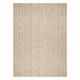 FLAT 48964265 Sisalteppich Fischgrät - naturbeige Strohfarbe, Kordel