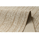 FLAT 48964265 Tapete Sisal Espinha de peixe - cor bege palha natural, barbante