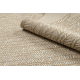FLAT 48964265 Sisalteppich Fischgrät - naturbeige Strohfarbe, Kordel