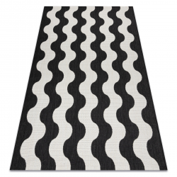 Koberec FLAT SISAL 49377690 Vlny krémová / čierna
