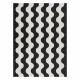 Tapis SIZAL FLAT 49377690 Vagues crème / noir