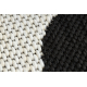 Tapis SIZAL FLAT 49377690 Vagues crème / noir