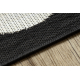 Tapis SIZAL FLAT 49377690 Vagues crème / noir