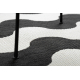 Tapis SIZAL FLAT 49377690 Vagues crème / noir