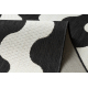 Tapis SIZAL FLAT 49377690 Vagues crème / noir