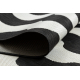 Tapis SIZAL FLAT 49377690 Vagues crème / noir