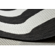 Tapis SIZAL FLAT 49377690 Vagues crème / noir