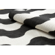 Tapis SIZAL FLAT 49377690 Vagues crème / noir