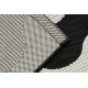 Tapis SIZAL FLAT 49377690 Vagues crème / noir