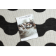 Tapis SIZAL FLAT 49377690 Vagues crème / noir