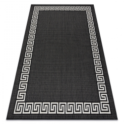 Tapete SIZAL FLAT 49373690 Grego preto / creme