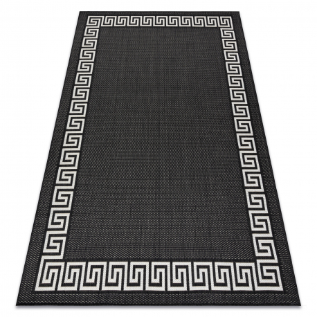 Koberec FLAT SISAL 49373690 Grécky čierna / krémová 