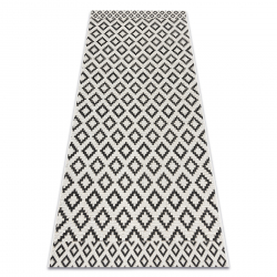 Koberec FLAT SISAL 49361960 Kosoštvorce krémová / čierna