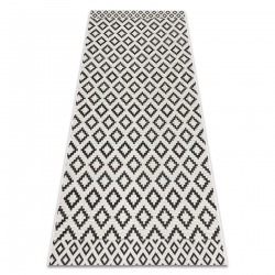 Tapete SIZAL FLAT 49361960 Losangos creme / preto