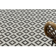 Covor sisal Flat 49361960 Romburi crem / negru