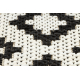 Covor sisal Flat 49361960 Romburi crem / negru