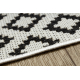 Covor sisal Flat 49361960 Romburi crem / negru