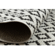 Koberec FLAT SISAL 49361960 Kosoštvorce krémová / čierna